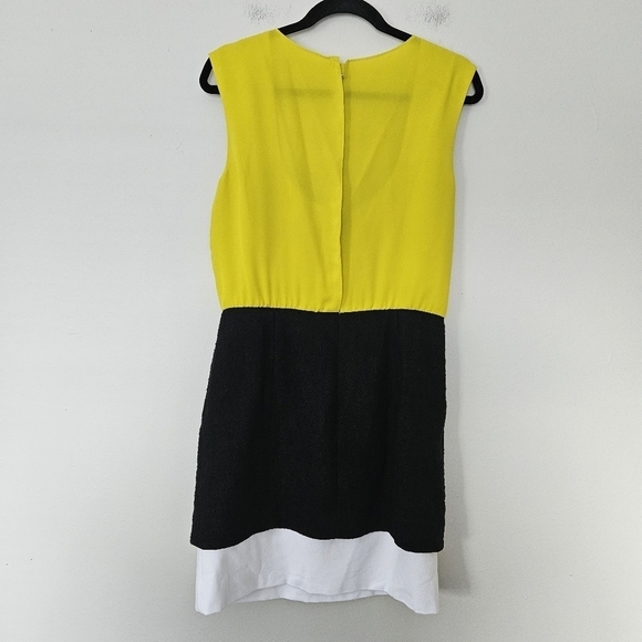 Tibi Revolve Basket Weave black white green dress size 8 - Picture 11 of 12